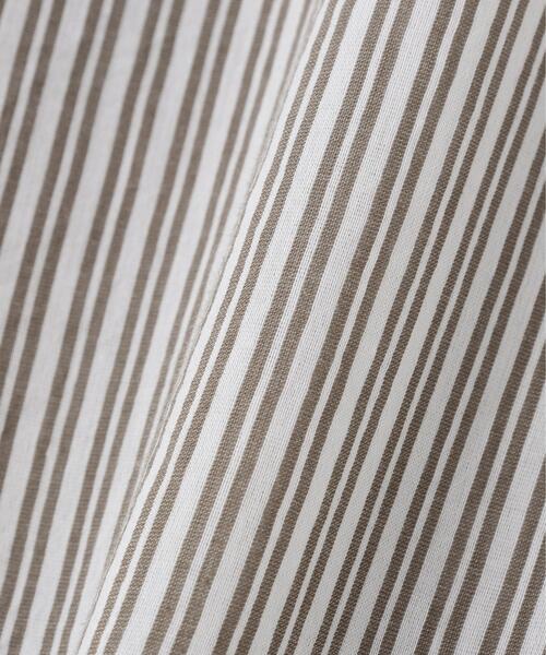 ブラウス シャツ DOUBLE STRIPE COTTON SILK レディースの画像