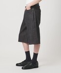 ワイドパンツ ハーフパンツ ジーンズ 短パン ...の詳細画像3