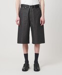 ワイドパンツ ハーフパンツ ジーンズ 短パン ...の詳細画像4