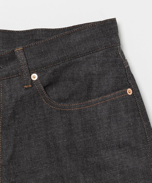 ハーフパンツ ワイドパンツ ジーンズ デニム シンチバック バギー ショーツ メンズの画像