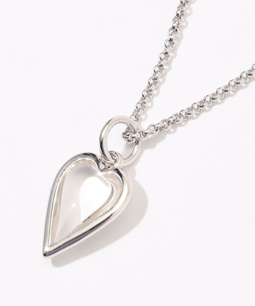 ネックレス avgvst Small Rock Crystal Hart シルバーネックレス レディースの画像