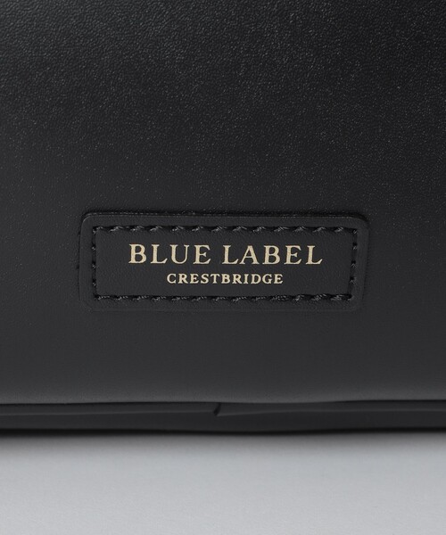 BLUE LABEL CRESTBRIDGE 黒 レザーショルダーバッグ BLUE LABEL CRESTBRIDGE（ブルーレーベルクレストブリッジ