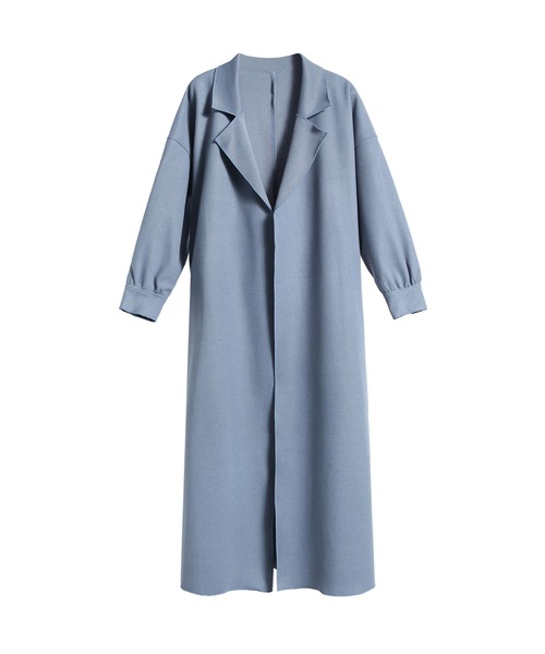 「DRESS PLUS」 トレンチコート L ラベンダー レディース_画像2