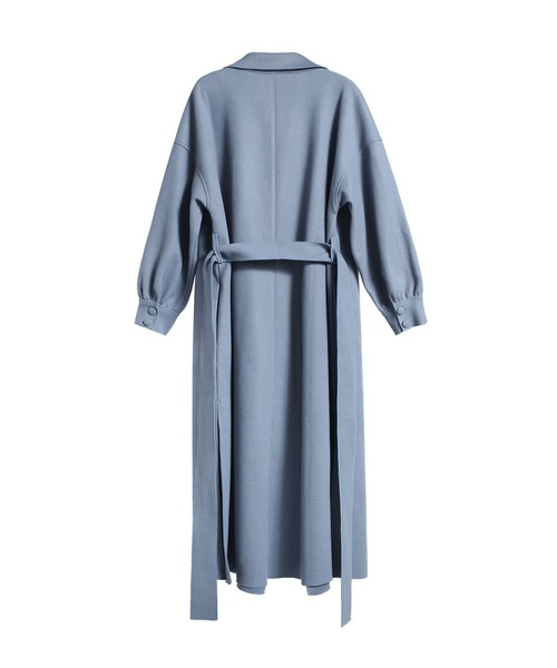 「DRESS PLUS」 トレンチコート L ラベンダー レディース_画像3