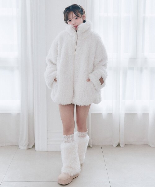OLIVE des OLIVE（オリーブデオリーブ） ブルゾン アウター Fluffy Fur