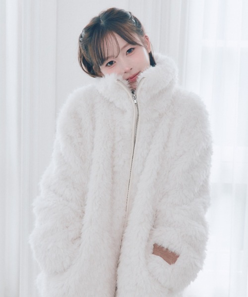 OLIVE des OLIVE（オリーブデオリーブ） ブルゾン アウター Fluffy Fur