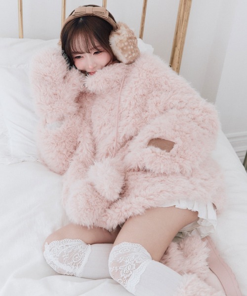 OLIVE des OLIVE（オリーブデオリーブ） ブルゾン アウター Fluffy Fur