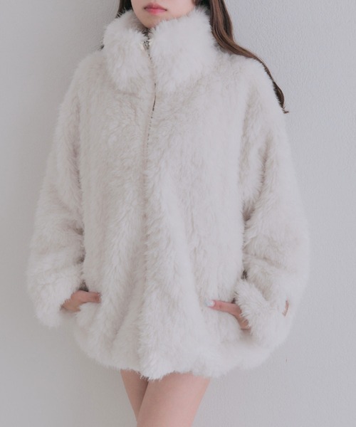 OLIVE des OLIVE（オリーブデオリーブ） ブルゾン アウター Fluffy Fur