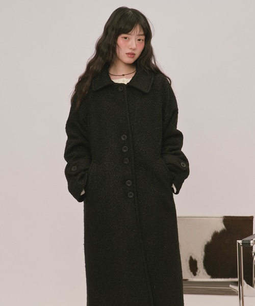 loin nuit ステンカラーコート コート 3way logo button long coat