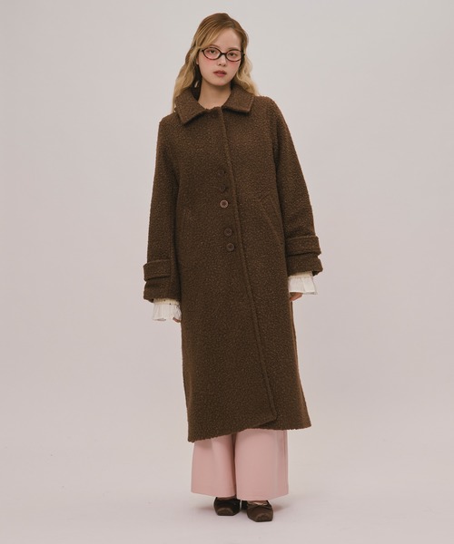 loin nuit ステンカラーコート コート 3way logo button long coat