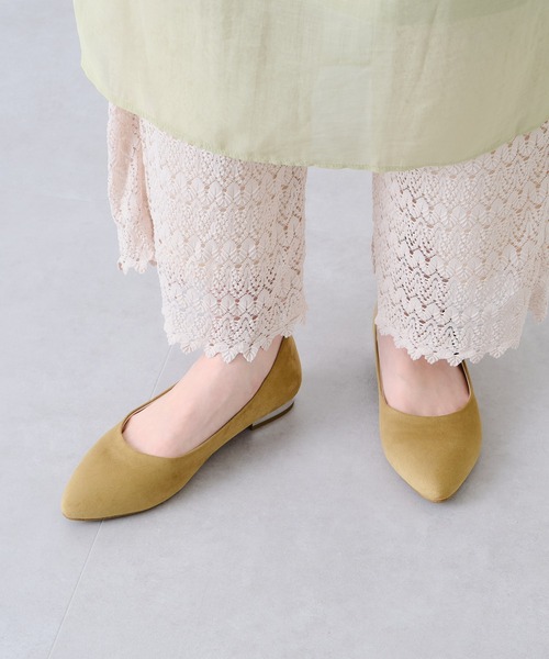 パンプス ポインテッドトゥフラットパンプス 今年人気のブランド品や