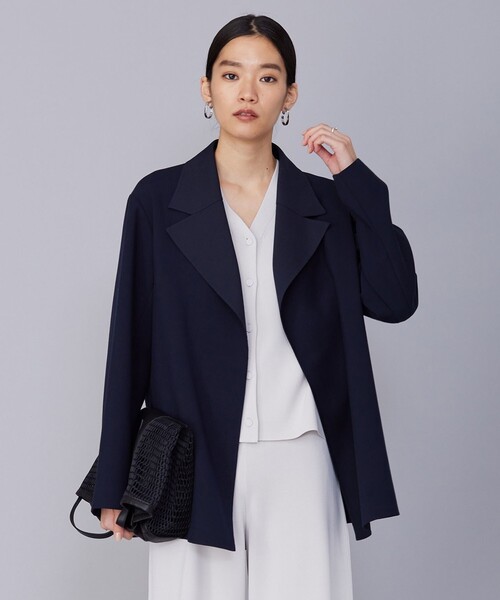 美品☆icb ライトリバー ミドル丈コート ライトブルーグレー系サイズ0 ICB ライトリバー ミドル丈コート （ライトブルーグレー系