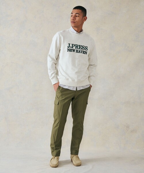 J.PRESS カーゴパンツ バックサテンストレッチカーゴパンツ