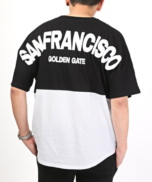 STONE ☆バックロゴプリント Tシャツ MENS LUXSTYLE tシャツ バックロゴ発泡プリント半袖ビッグTシャツ