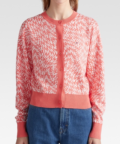 TOMMY JEANS アンサンブル ロゴジャカードツインセット