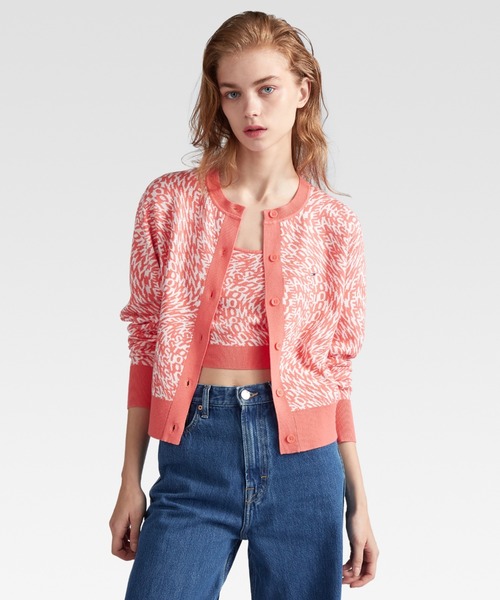 アンサンブル ロゴジャカードツインセット TOMMY JEANS アンサンブル ロゴジャカードツインセット