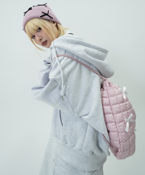 新品タグ付♡KRYCLOTHING♡BABUPK 2・フリルzipパーカー・白 Chikashitsu+ パーカー 「Chikashitsu +」set up box short zip