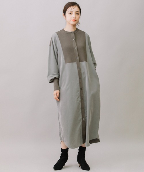 Munich（ミューニック） ワンピース モーダルポリエステルパウダリー