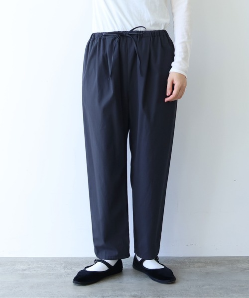 yuni パンツ 80/2強撚Cギャバ ベントヘムパンツ レディース : ZOZOTOWN