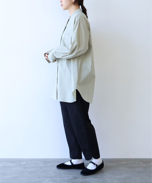 yuni パンツ 80/2強撚Cギャバ ベントヘムパンツ レディース : ZOZOTOWN