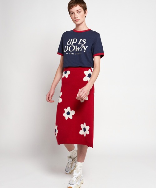 BOBO CHOSES スカート Floral jacquard pencil skirt : ZOZOTOWN