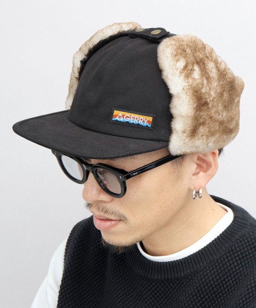 GERRY（ジェリー） キャップ 帽子 ダックキャンバス イヤーフラップ 平