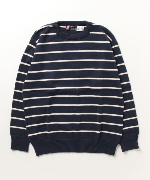 ニット MADE IN USA BINGHAMTON KNITTING COMPANY ボーダーコットンニット 78211973