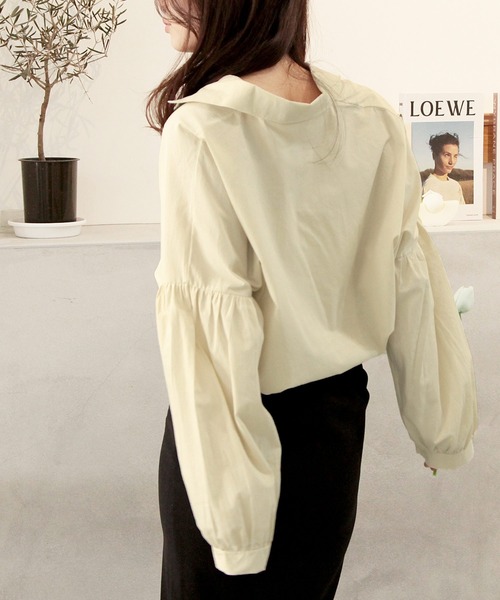 ブラウス シャツ バルーンスリーブブラウス/L00026 レディース