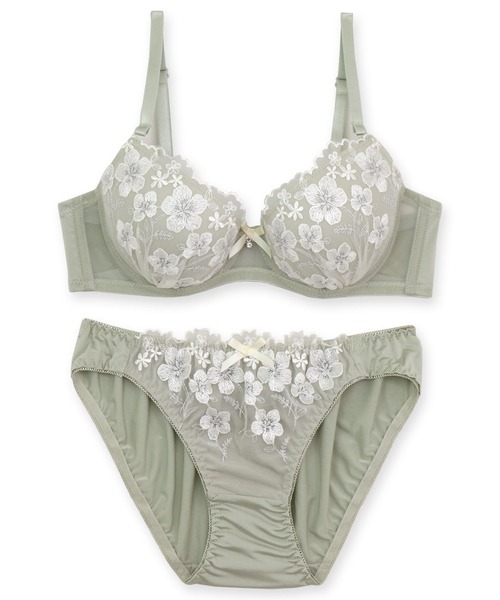 （新品）可愛いブラジャー２点 fran de lingerie（フランデランジェリー） ブラジャー ショーツセット
