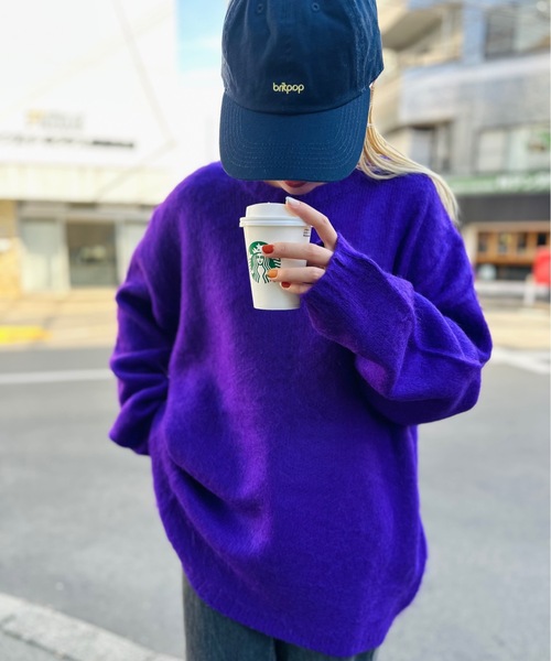 ニット セーター HOUSTON / ヒューストン / MOHAIR TOUCH SWEATER / 22138 レディース メンズ