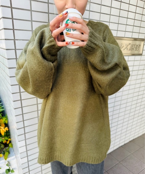 ニット セーター HOUSTON / ヒューストン / MOHAIR TOUCH SWEATER / 22138 レディース メンズ HOUSTON ニット セーター / ヒューストン MOHAIR TOUCH SWEATER