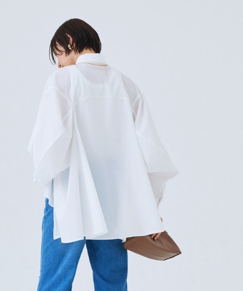 RASW ブラウス シャツ 「RASW」ボリュームフレアーシャツ