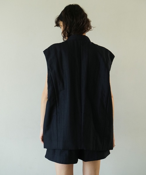 CLANE（クラネ） ベスト ジレ PADDED MESH VEST レディース : ZOZOTOWN