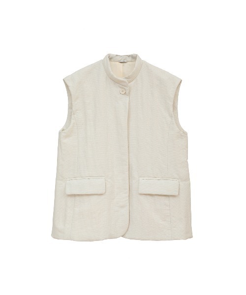 CLANE（クラネ） ベスト ジレ PADDED MESH VEST レディース : ZOZOTOWN