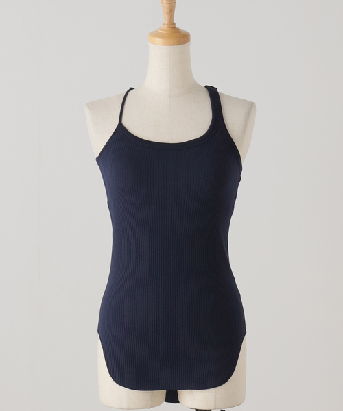 トップス HAKUJI bicolor asymmetry bra top HAKUJI/ハクジ】bicolor asymmetry bra top（カップ付きインナー