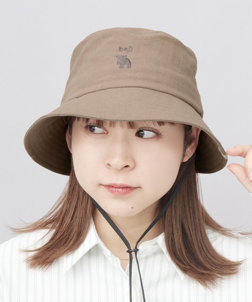 moz（モズ） 帽子 ハット あご紐付き コットン バケットハット