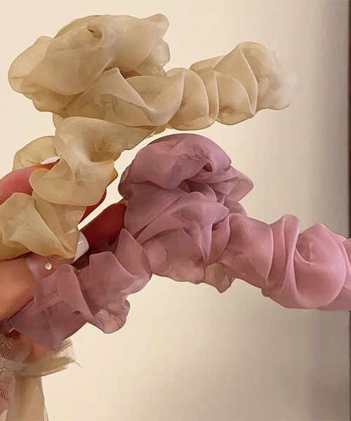 ULYSSES ヘアクリップ くしゅくしゅシフォンバンス ヘアクリップ