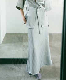 MARTE Silky Satin Skirt サテンスカート　ブラック Satin Skirt｜サテンスカート – MARTE