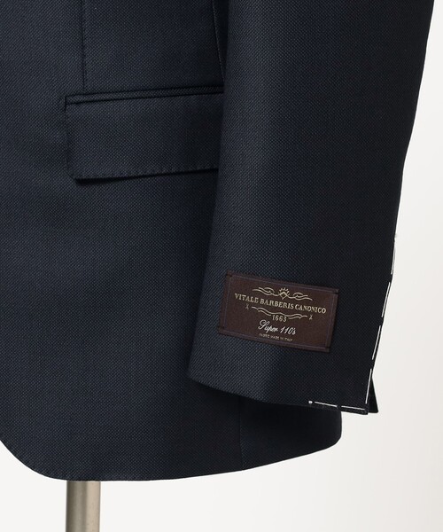 BEAMS F CANONICO ソリッドスーツ セットアップ 3B 総裏地｜ファッション