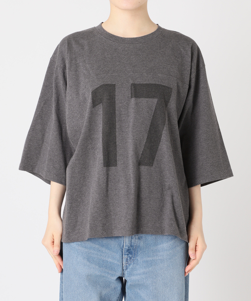 FRAMeWORK PRINT TEE チャコールグレー