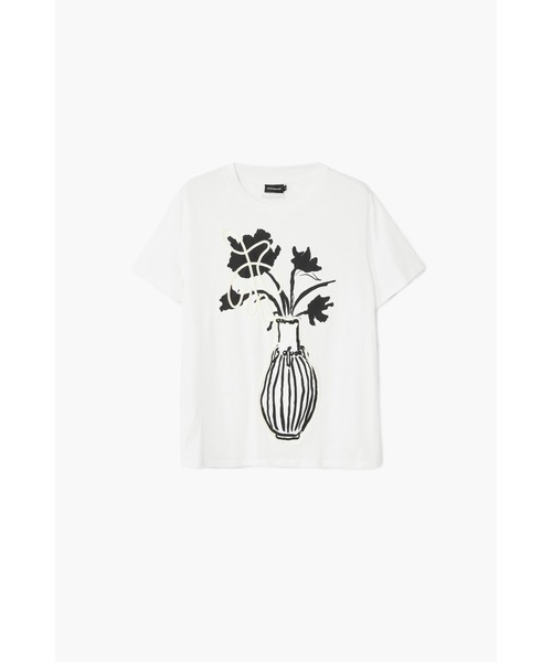 ブラウス シャツ 花瓶のニットTシャツ レディース