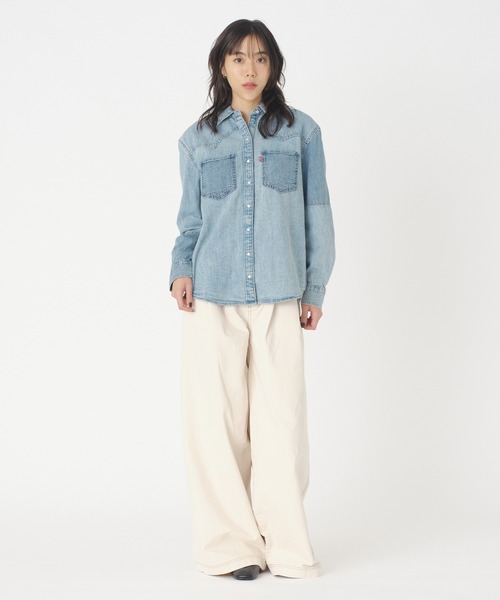 リーバイス Levis 【 Teodora Western Shirt Clean Cr Women 】 レディース Teodora Western Shirt - Medium Wash | Levi's® US