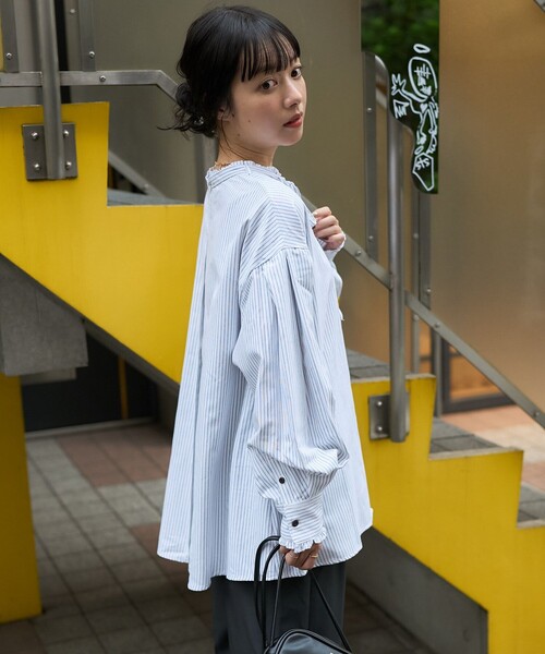ブラウス シャツ ベーシック フリルリボンブラウス レディース | FREAK'S STORE | 10