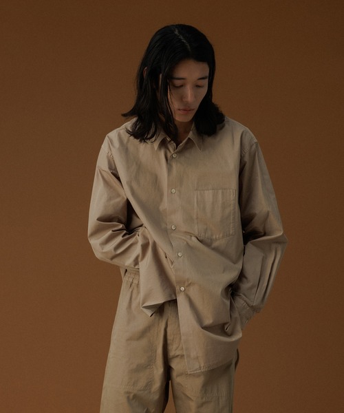 アダムエロペ  オーバーサイズ　スタンドカラーシャツ SALON adam et rope'（サロン アダム エ ロペ） シャツ ブラウス