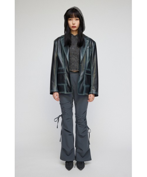 lagua gem ローライズフレアパンツ LAGUA GEM | ASYMMETRY RIBON フレアパンツ (パンツ ) |SHEL