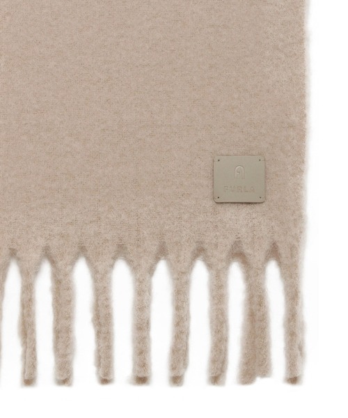 FURLA フルラ　マフラー　パープル　ボリュームマフラー 革パッチ FRL0124F0017_zo_a132.jpg