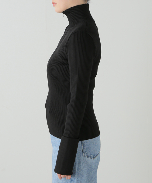 ニット セーター LIVINGTONE DOLK ZIPPER FLY HIGH NECK KNIT LT-KNIT2-07：ニット レディース LIVINGTONE DOLK ZIPPER FLY HIGH NECK KNIT LT-KNIT2-07