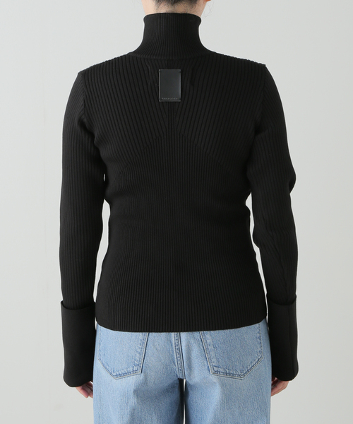 ニット セーター LIVINGTONE DOLK ZIPPER FLY HIGH NECK KNIT LT-KNIT2-07：ニット レディース LIVINGTONE ニット セーター DOLK ZIPPER FLY HIGH NECK KNIT LT