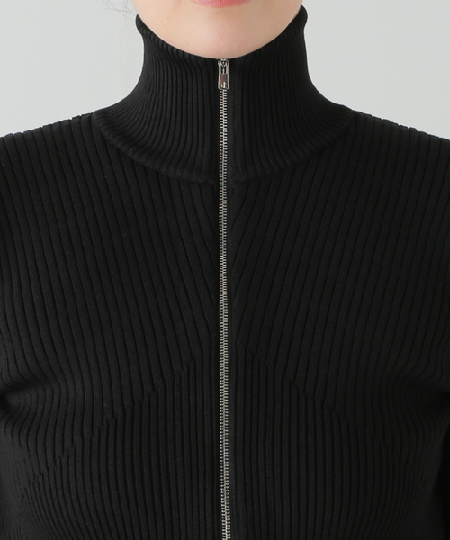 LIVINGTONE ニット セーター DOLK ZIPPER FLY HIGH NECK KNIT LT