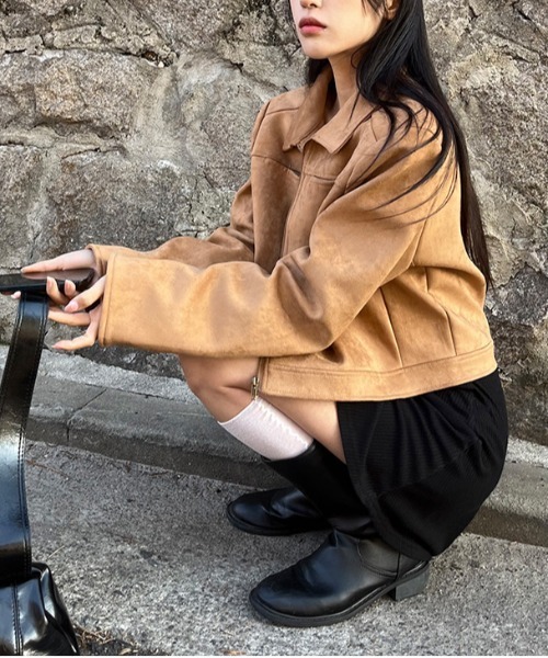 gossip!ロサンゼルス ブルゾン アウター Y2K スウェードライダース